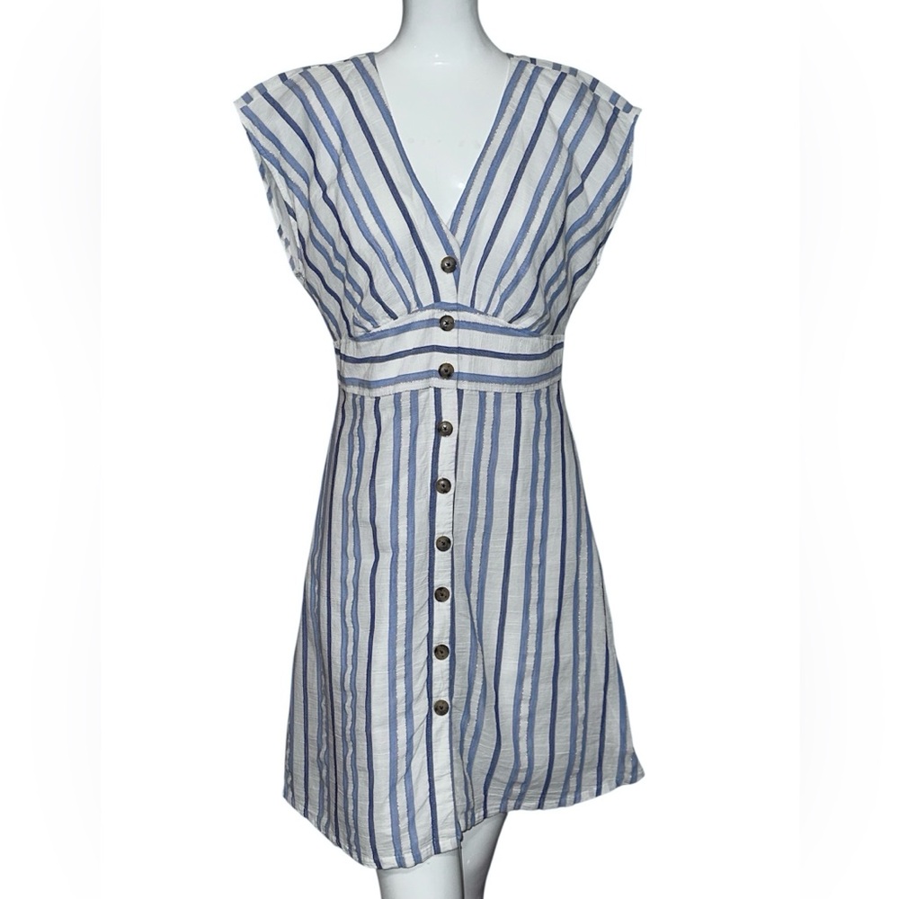 Loft Shimmer Stripe Dress